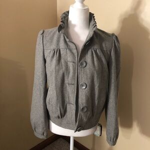 Forever Audrey Gray Wool Blend Coat Size S